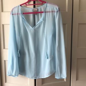 Chico’s sheer boho blouse